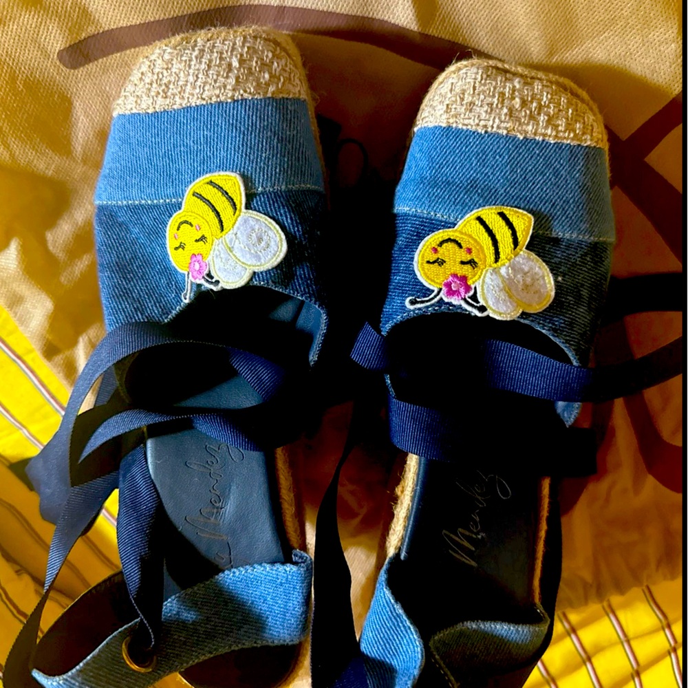 Denim spadrilles comfortable and elegant